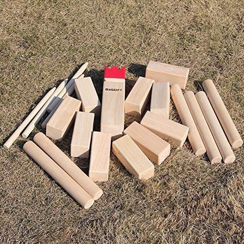Imagen 4 de 7 de Juego De Juego Maggift Kubb Juego De Patio Trasero Juego Al
