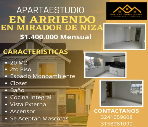 Arriendo Apartaestudio En Bulevar Niza. Suba. Bogota. Colombia