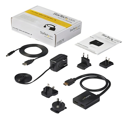 Divisor De Video Startech St122hd4ku Splitter Hdmi Usb