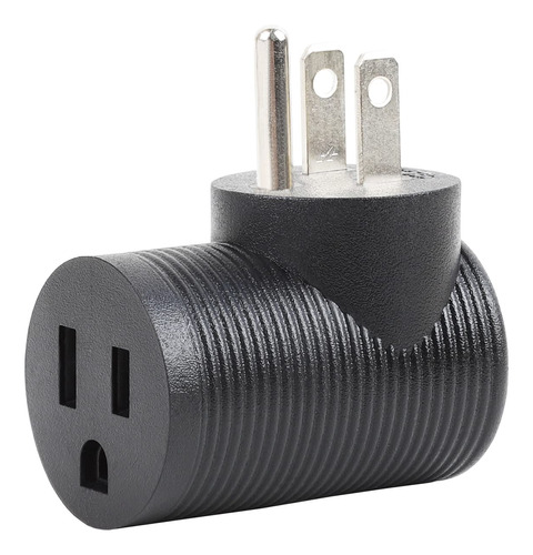 Nema 5-15r A 5-15p Adaptador De Potencia De Angulo Recto, Ad