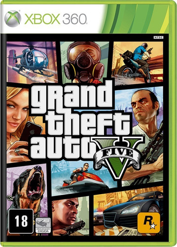 Gta 5 Grand Theft Auto Gta V Xbox 360 Mídia Física Lacrado!