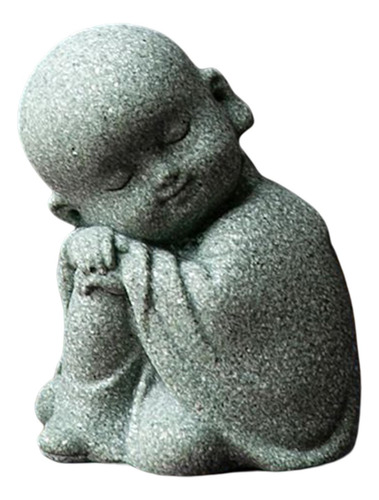 6 Mini Estatuilla De Monje, Estatua De Buda, Meditación