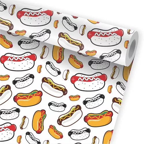 Cachorro Quente Lanchonete Adesivo Comercio Para Cozinha Hot Dog Americano