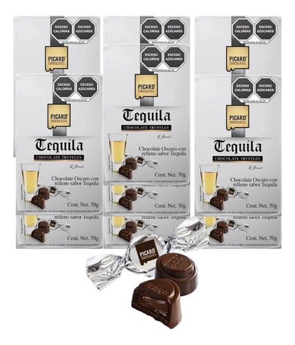 Chocolate Relleno Tequila 11 Pz De 70 G C/u Picard Truffle