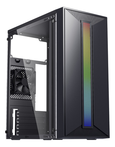 Gabinete Gamer Rgb Bg 042 Bluecase C/ 1 Fan Mini Tower Blaze Cor Preto