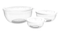 Comprar Conjunto De Bowl C\u002Ftampa Potes Tigelas Redondo 3 Tamanhos
