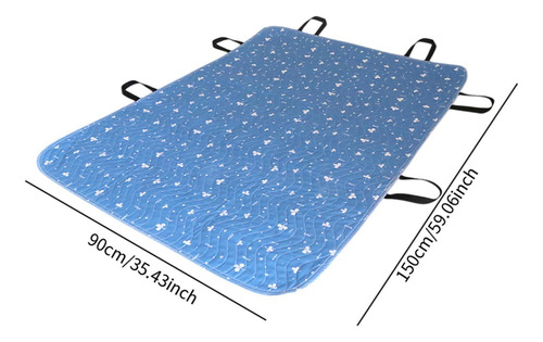 Colchoneta De Posicionamiento Con Asas Para Azul 90x150cm