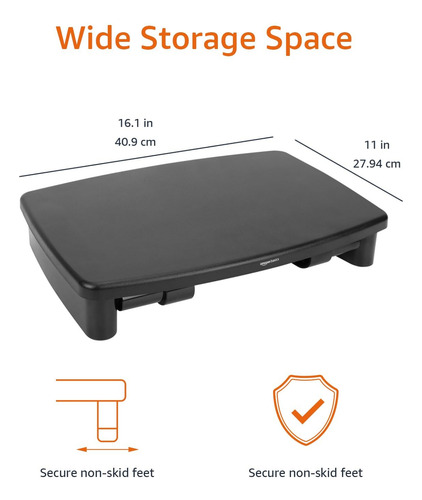 Soporte De Escritorio Ajustable Para Monitor Amazon Basics,