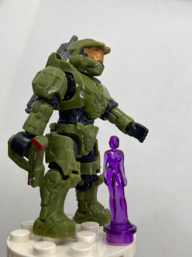 Halo Master Chief Y Cortana Mega Construx Original (Usado)