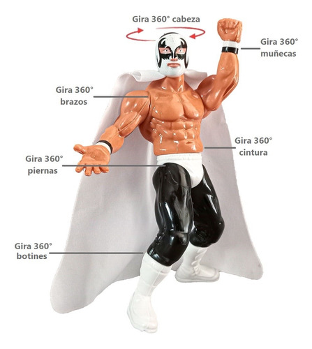 Luchadores Hermanos Dinamita Muñecos Figuras De Acción 3pz