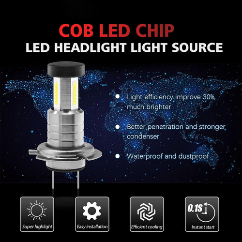 1 Par De Bombillas Led Compatible Con Faros Delanteros