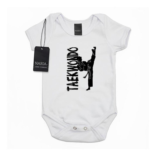 Body Bebe Manga Corta Taekwondo Art Logo - Deta5