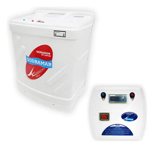 Kit Gerador Vapor Sauna 15kw Com Quadro Digital Sodramar