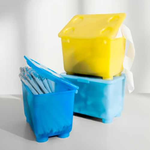 Caja Organizadora Decorativa De 17x10x8 Cm 3 Pzas 3 Colores Varios Organizadora