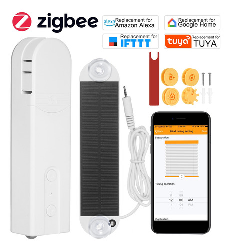 Funciona Con Energía Solar Zigbee Control Smart Persianas Mo