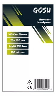 Fundas Premium 70 X 120 Mm For Boardgames (100 Pcs) - Gosu