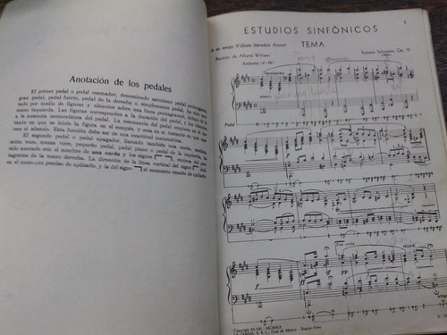 Imagen 2 de 2 de Schumann * Estudios Sinfonicos Op. 13 * Alberto Williams *