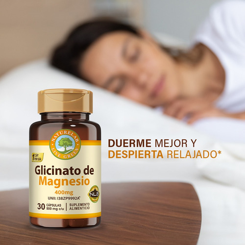 Glicinato De Magnesio® 30 Cápsulas Dormir Mejor Y Relajación