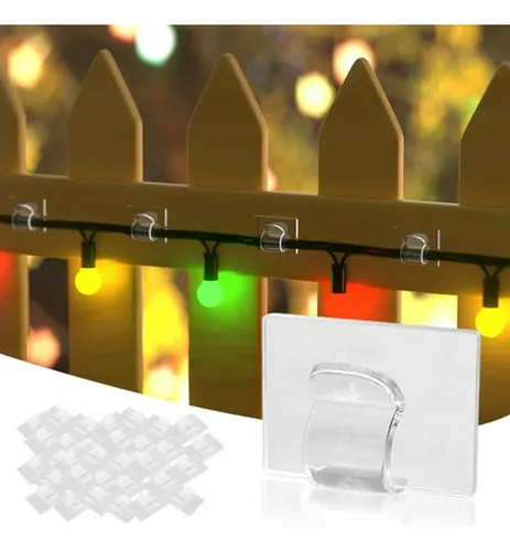 Ganchos Command, 35 Clips, Compatible Con Luces Navideñas En