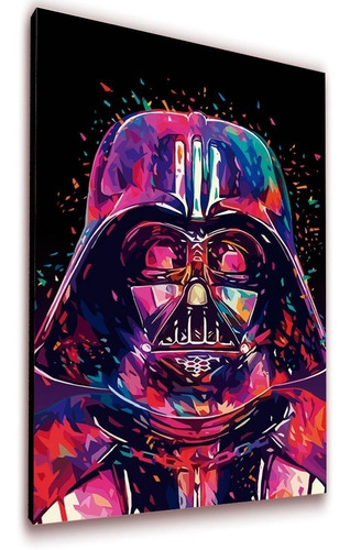 Cuadro 50x30cms Deco Darth Vader Star Wars+envío Gratis