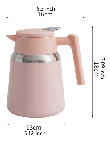 Hervidor Térmico De 1,1 L Con Tapa, Botella De Agua Con Mang