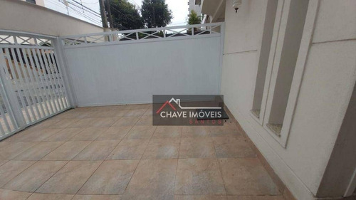 Imagem 3 de 30 de Casa Triplex Com 3 Dormitórios Suítes, Piscina, Recém Construído, 380 M² - Venda Por R$ 1.760.000 Ou Aluguel Por R$ 11.500/mês - Aparecida - Santos/sp - So0142