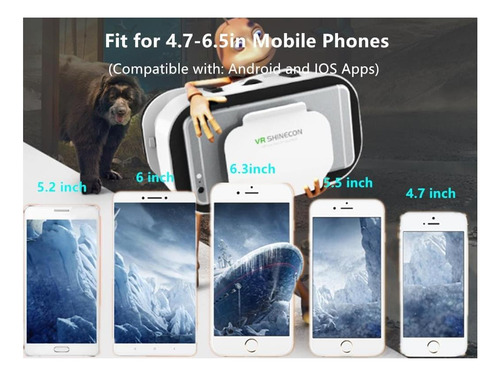 Auriculares Vr Para iPhone Y Android Con Controlador, Para Y