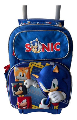 Mochila Sonic Con Lonchera Preciosa Mochila Primaria