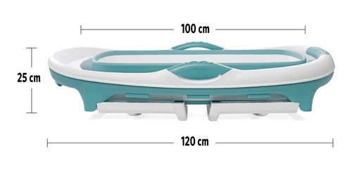 Imagen 4 de 9 de Bañera Plegable Para Bebe Y Adultos Felcraft De 120x55cm