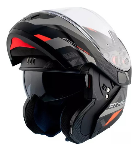 Casco Moto Rebatible Mt Atom Sv Hybrid Skill - Rpm Motos 764