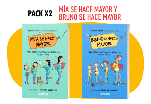 Pack 2 Libros Mia Se Hace Mayor Y Bruno Se Hace Mayor