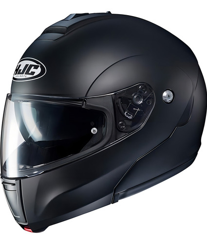 Casco Abatible Hjc C90 Semi Flat Negro Matte Moto
