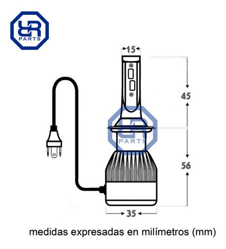 Kit 2 Ampolletas Turbo Led H4 Matsumoto