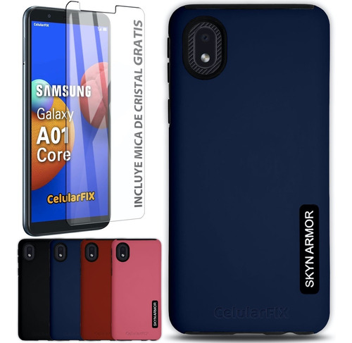 Funda P/ Samsung A01 Core, New Case + Cristal