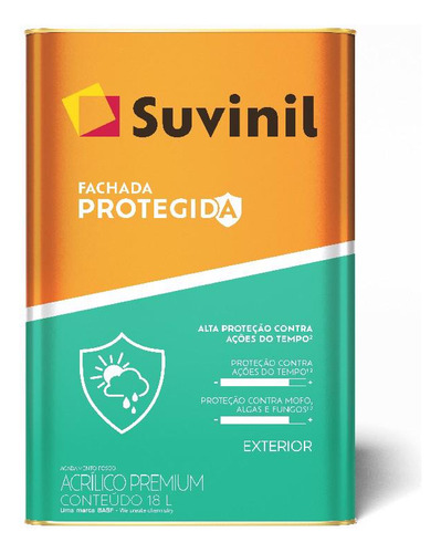 Tinta Fachada Protegida Areia 18l Suvinil