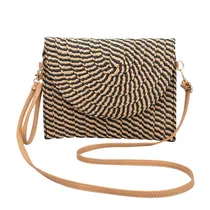 Comprar Carteras De Mujer Bolso De Playa Tejido Playa Elegante Acabado De Los Herrajes Dorados Color Café Correa De Hombro Marrón