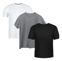 Comprar Kit 3 Camisetas Masculinas Básicas Algodão Caimento Ótimo