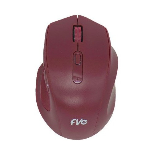 Mouse Inalámbrico Five I0502 Ergonomic Color Guinda