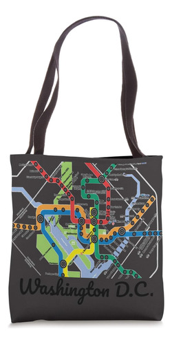 Mapa Del Metro De Washington Dc Art Gift City Rail Transit S