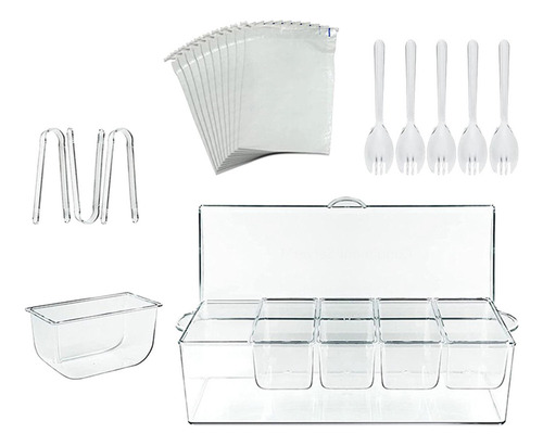 Para Juego De Bandejas Para Servir Con Hielo, Plato De