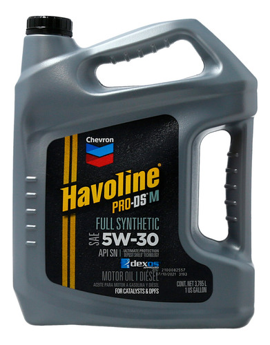 Aceite Chevron Havoline Prods-m Syn 5w30 4 Lts