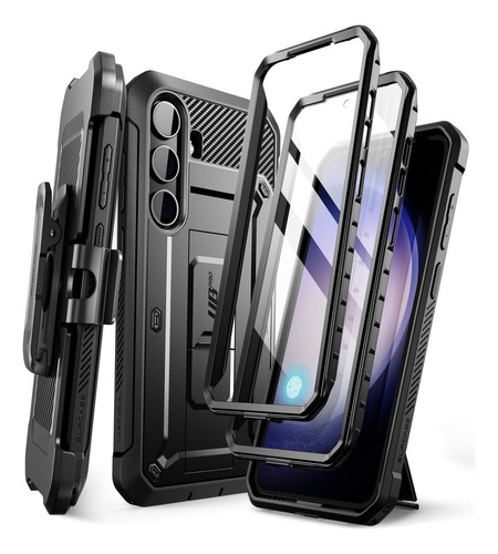 Case Supcase Para Galaxy S24 Plus 2024 Protector 360° Negro