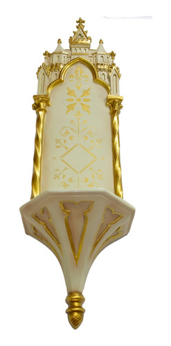 Imagem 3 de 5 de Oratório Peanha Castelo Gótico 90cm Dourado