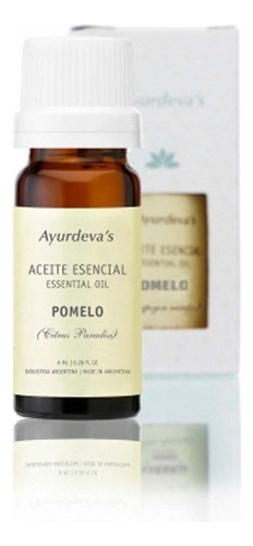 Aceite Esencial De Pomelo Ayurdeva's 100% Puro Y Natural