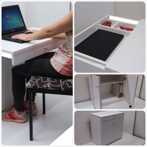 Escritorio Mesa Plegable Espacios Reducidos Diseño Exclusivo