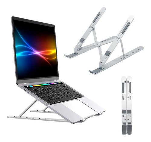 Base Para Notebook Laptop Macbook Soporte Aluminio Vertical