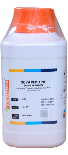 Peptona De Soya, Envase Con 500 Gr. Marca Tm Media