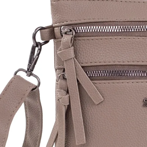 Cartera Bandolera Skora Cuero Pu Elegante Dama 100% Original