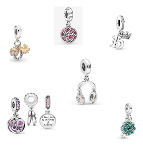 Charms Dijes Pandora Colgantes Pulsera Plata 925 Varios 