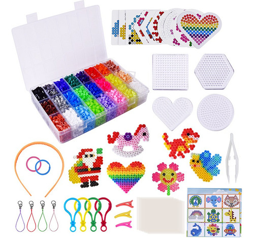 Pack Hama Beads 5mm 6300pcs 24 Color Y Accesorios